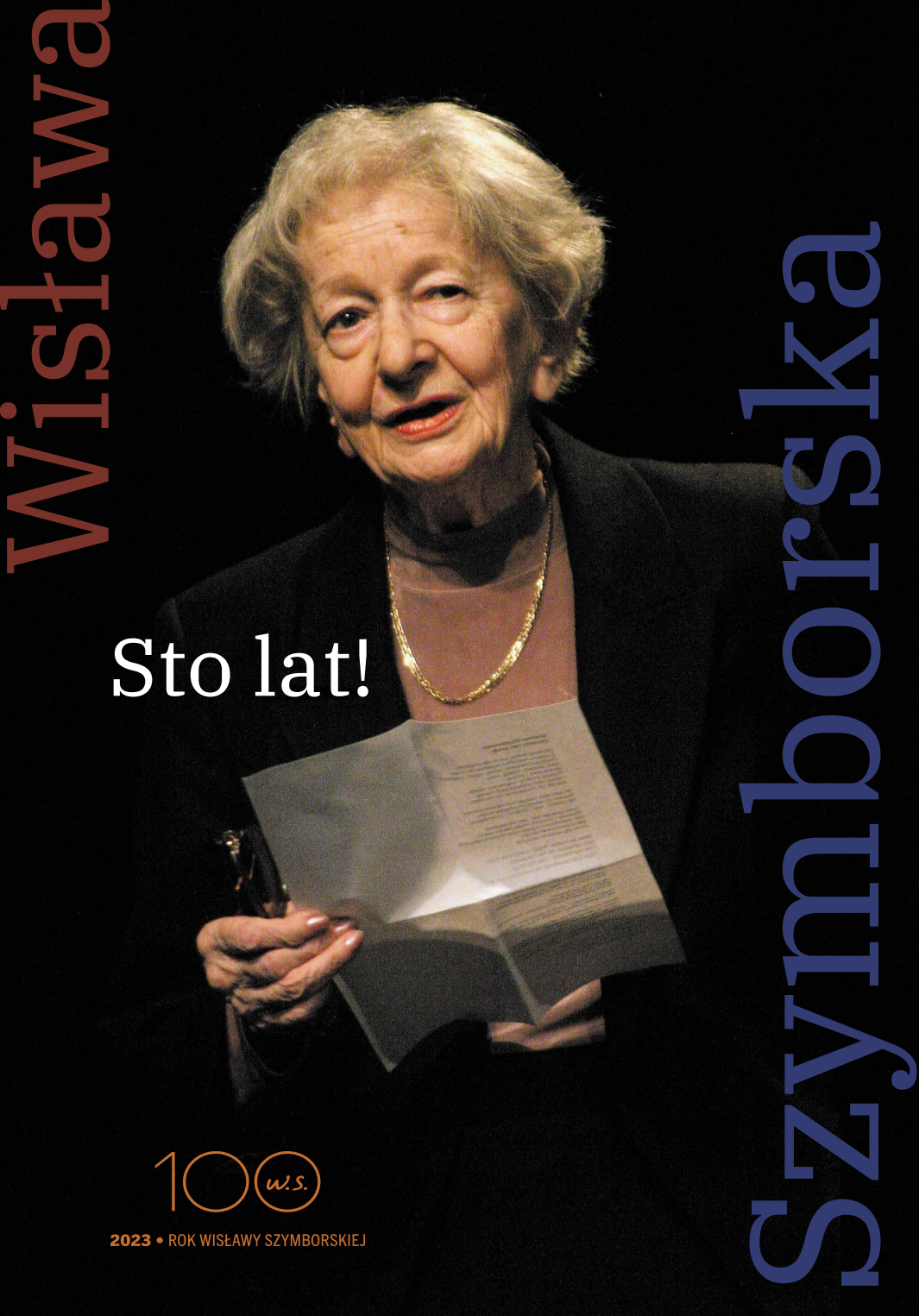 Plakat wystawy "Sto lat!" - Rok Szymborskiej